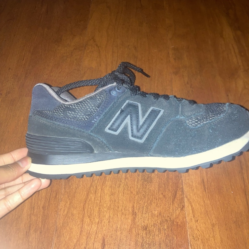 New Balance Black Nouveau Lace 574 Sneaker
like new